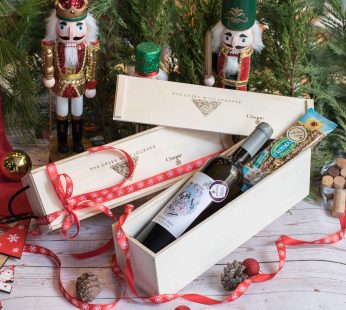 Wooden Box with Lagorthi Wine